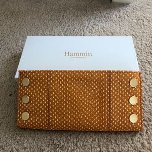 Hammitt 110 North wallet Apricot Snake.  Includes white Hammitt box and bag
